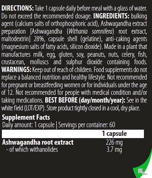 Ashwagandha - 60 Gélules 3/5