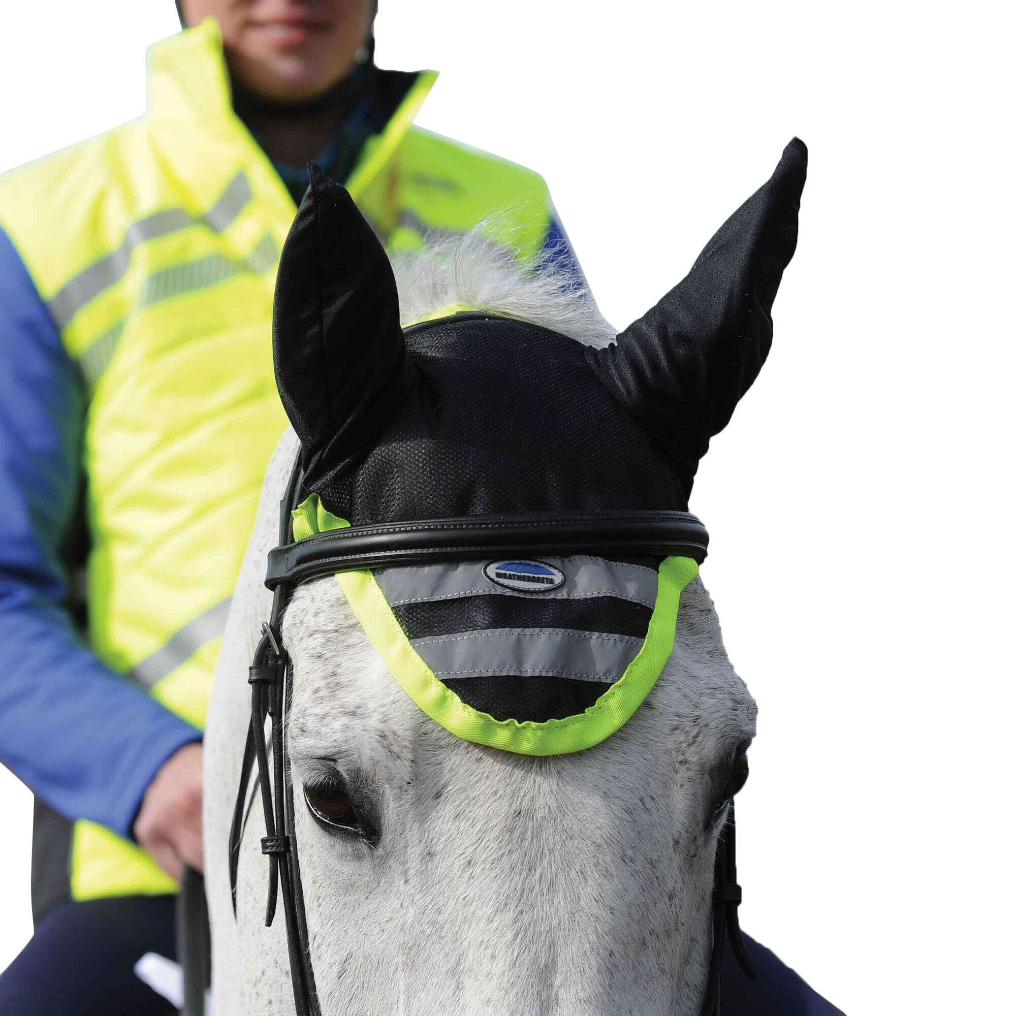 PferedFliegenhaube, Reflektierend Damen und Herren Gelb/Schwarz 2/2