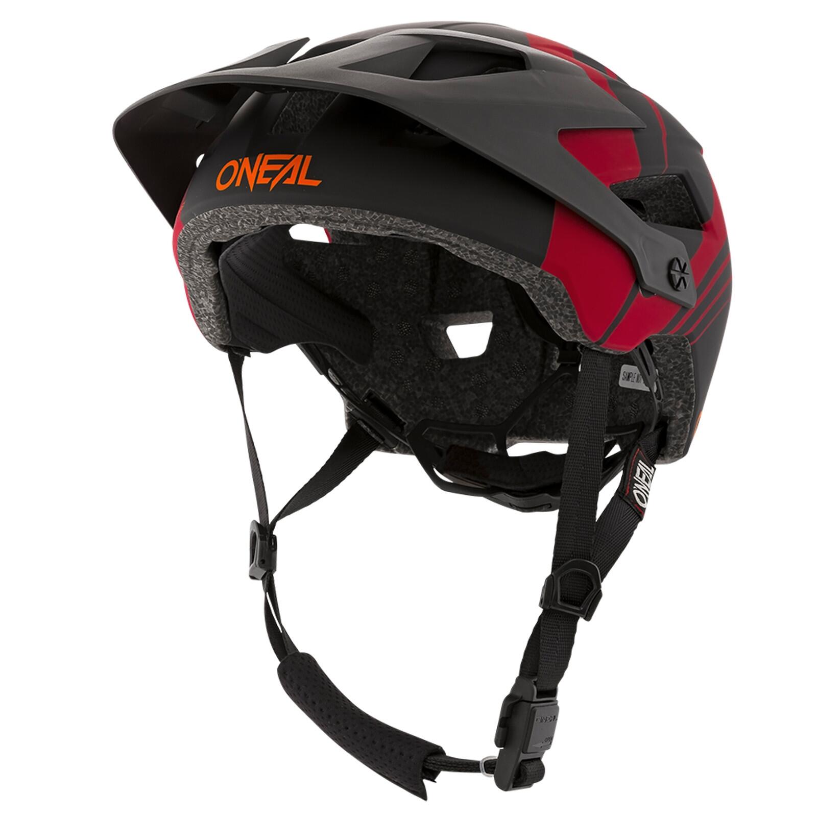 O'Neal - Casque Vtt Defender Nova, Noir/rouge - Casque - Orange|rouge - 44 L - Decathlon