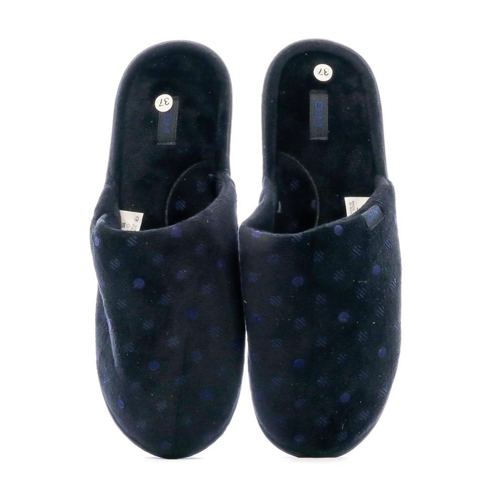 Zapatillas de casa negras para mujer Dim Uxela 3/4