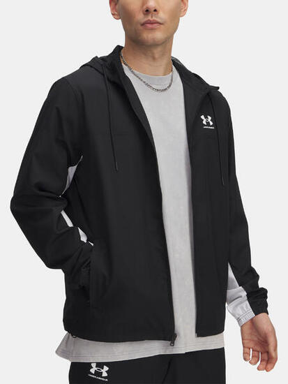 Kurtka Męska Wiatrówka Under Armour CzaRNa Z Kapturem UA Warmup Tops