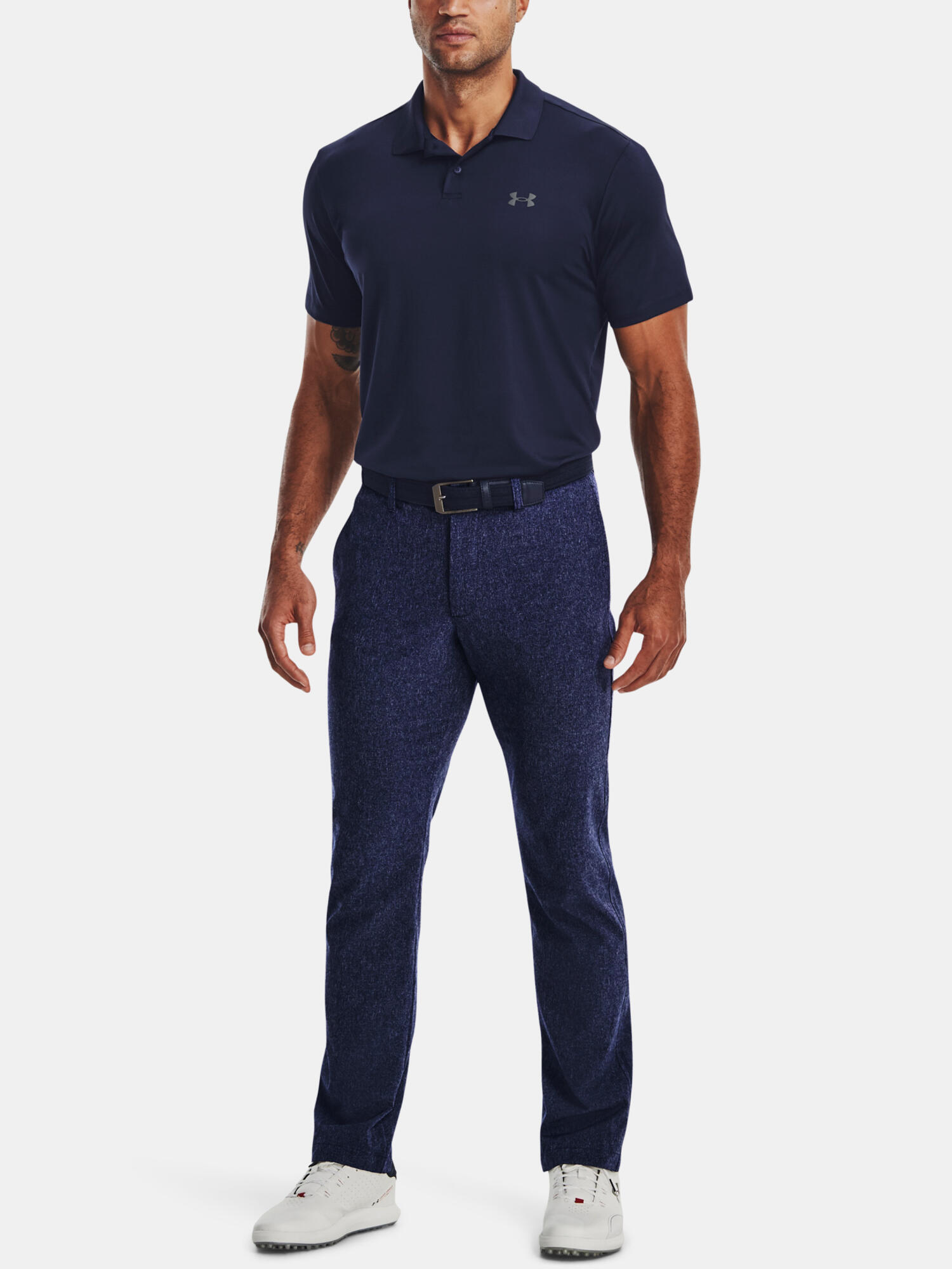 Maglietta Polo Uomo Under Armour Blu Navy 6/6