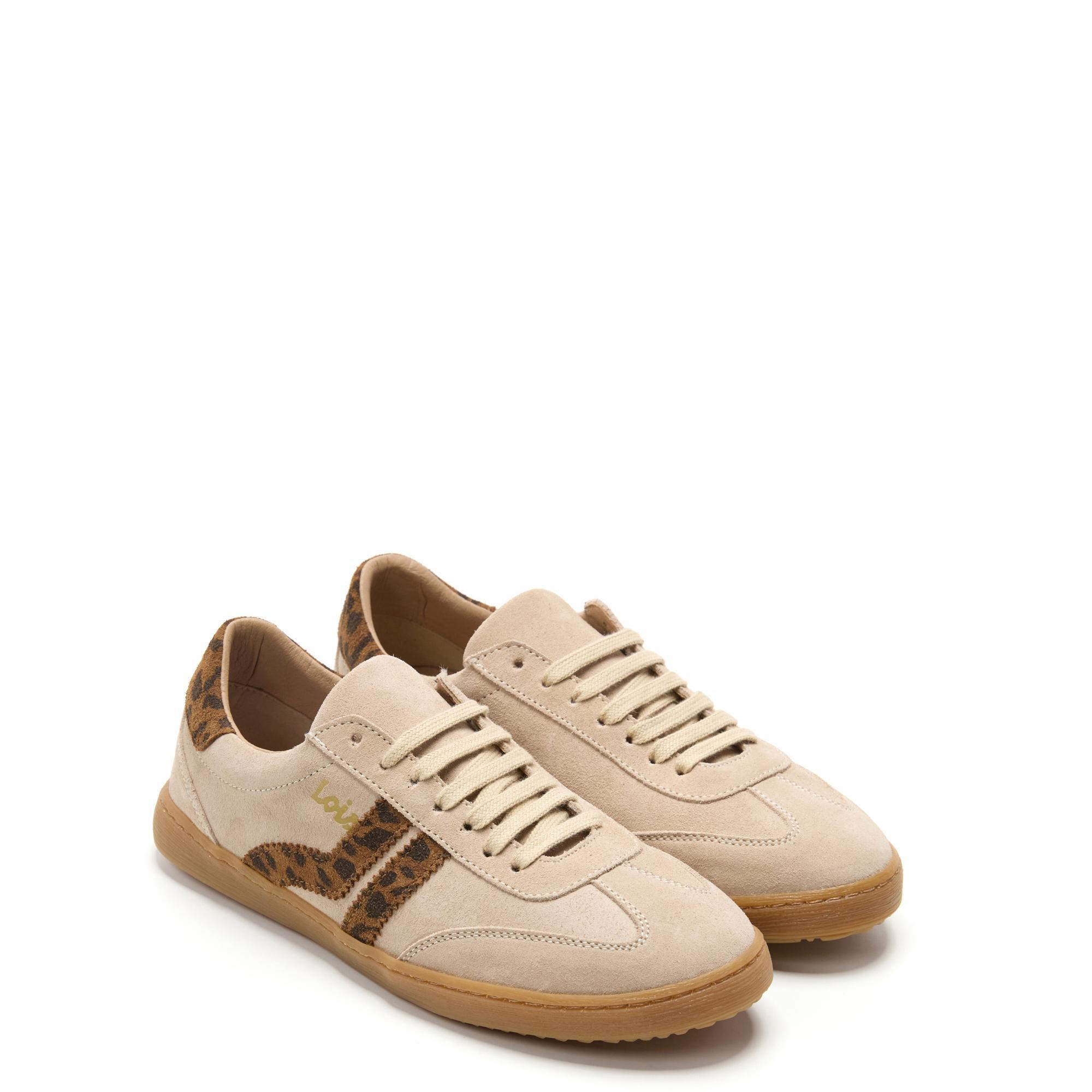 Zapatillas Lois Mujer 74438 Beige con Cordones 2/5
