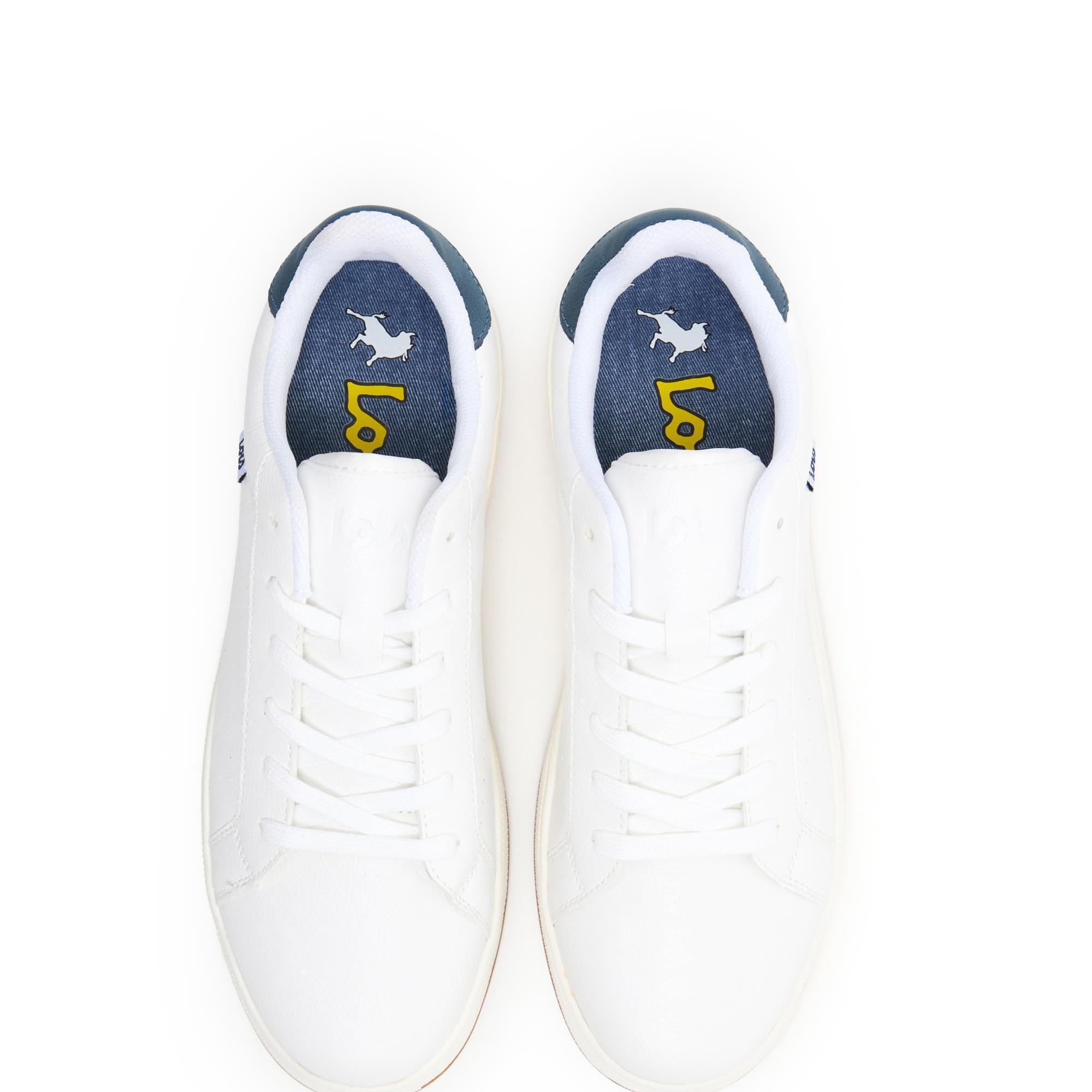 Zapatillas Lois Hombre 64489 Blancas con Cordones 4/5