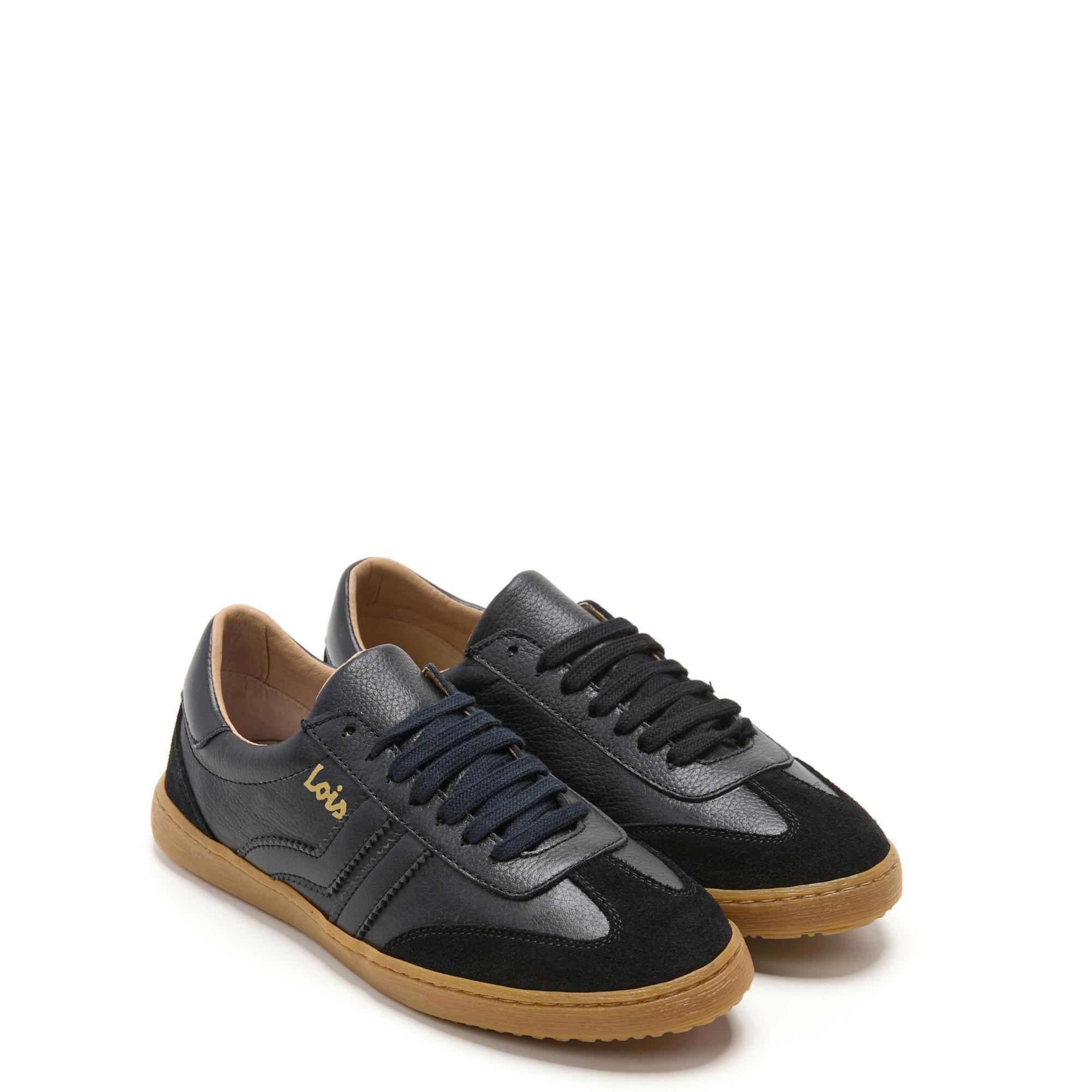 Zapatillas Lois Mujer 74438 Negras con Cordones 2/5