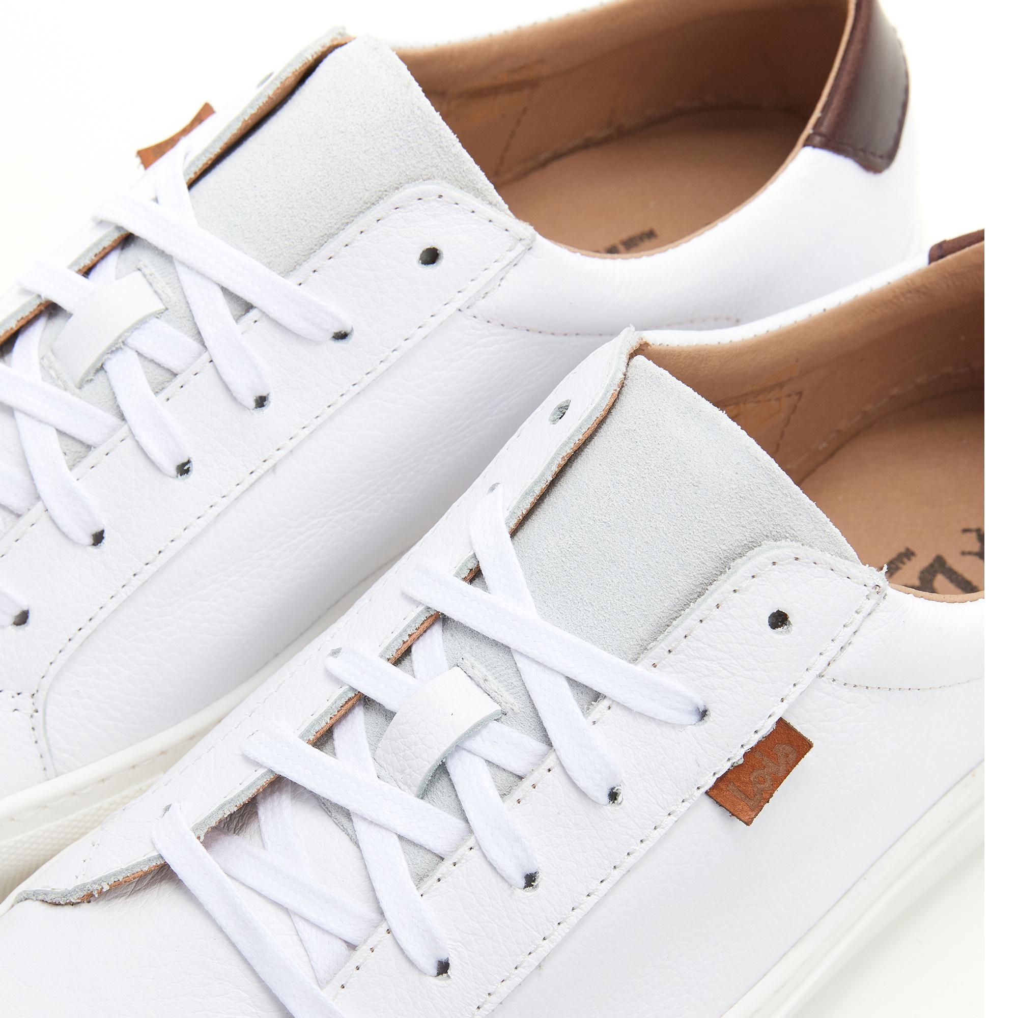Zapatillas Lois Hombre 74375 Blancas con Cordones 5/5
