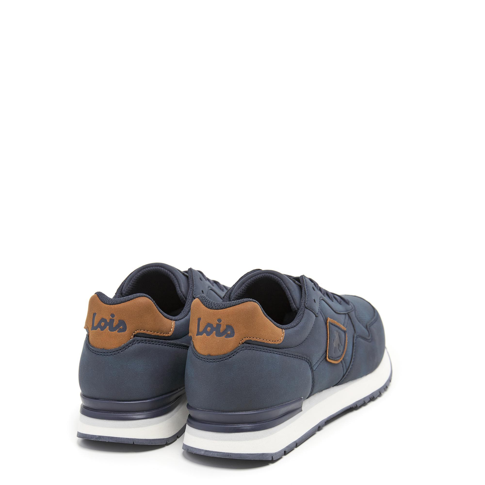 Zapatillas Lois Hombre 64400 Azul Marino con Cordones 3/6