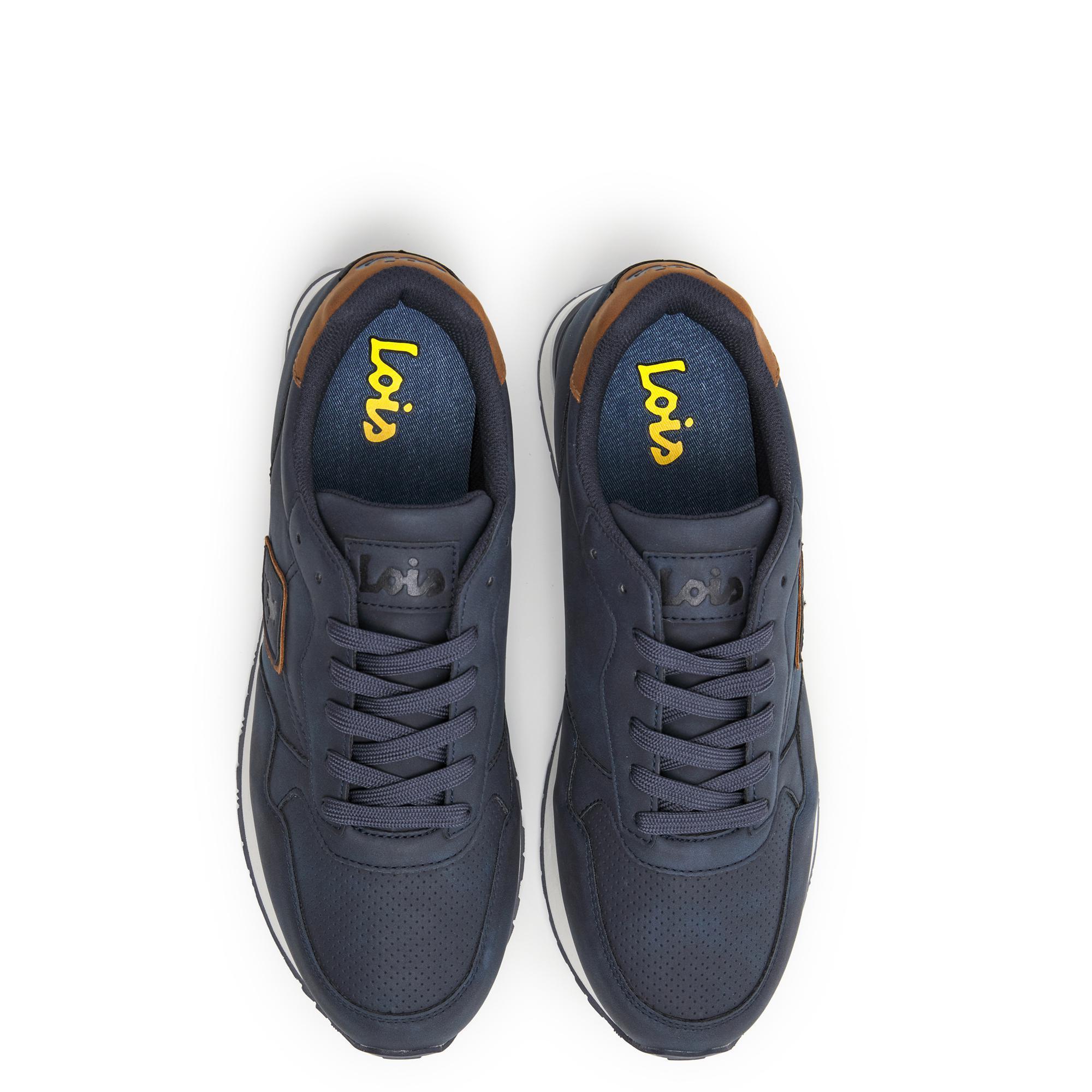 Zapatillas Lois Hombre 64400 Azul Marino con Cordones 4/6