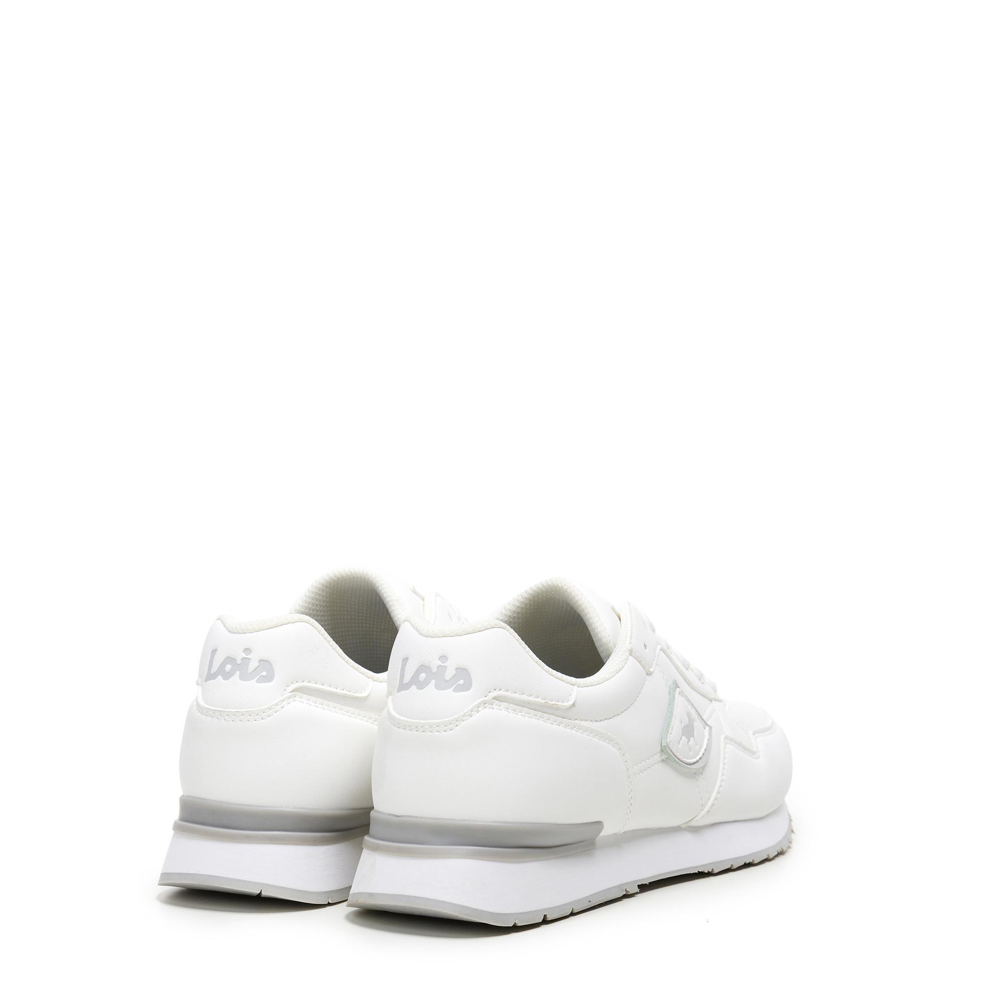 Zapatillas Lois Hombre 64400 Blancas con Cordones 3/5