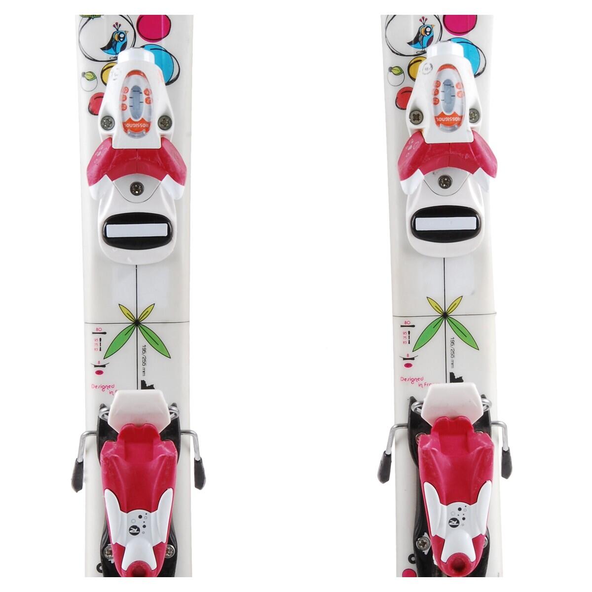RECONDITIONNE - Ski Junior Rossignol Princess + Fixations 3/4