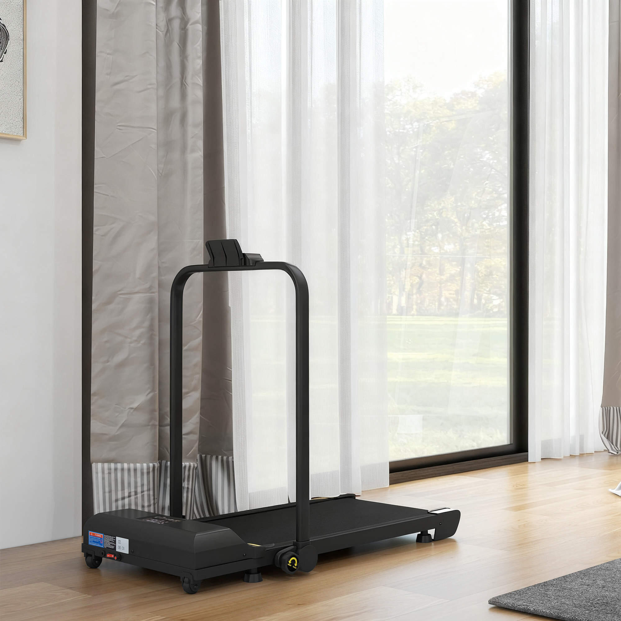 Cinta de andar HOMCOM 130x59x96 cm Negro 2/7