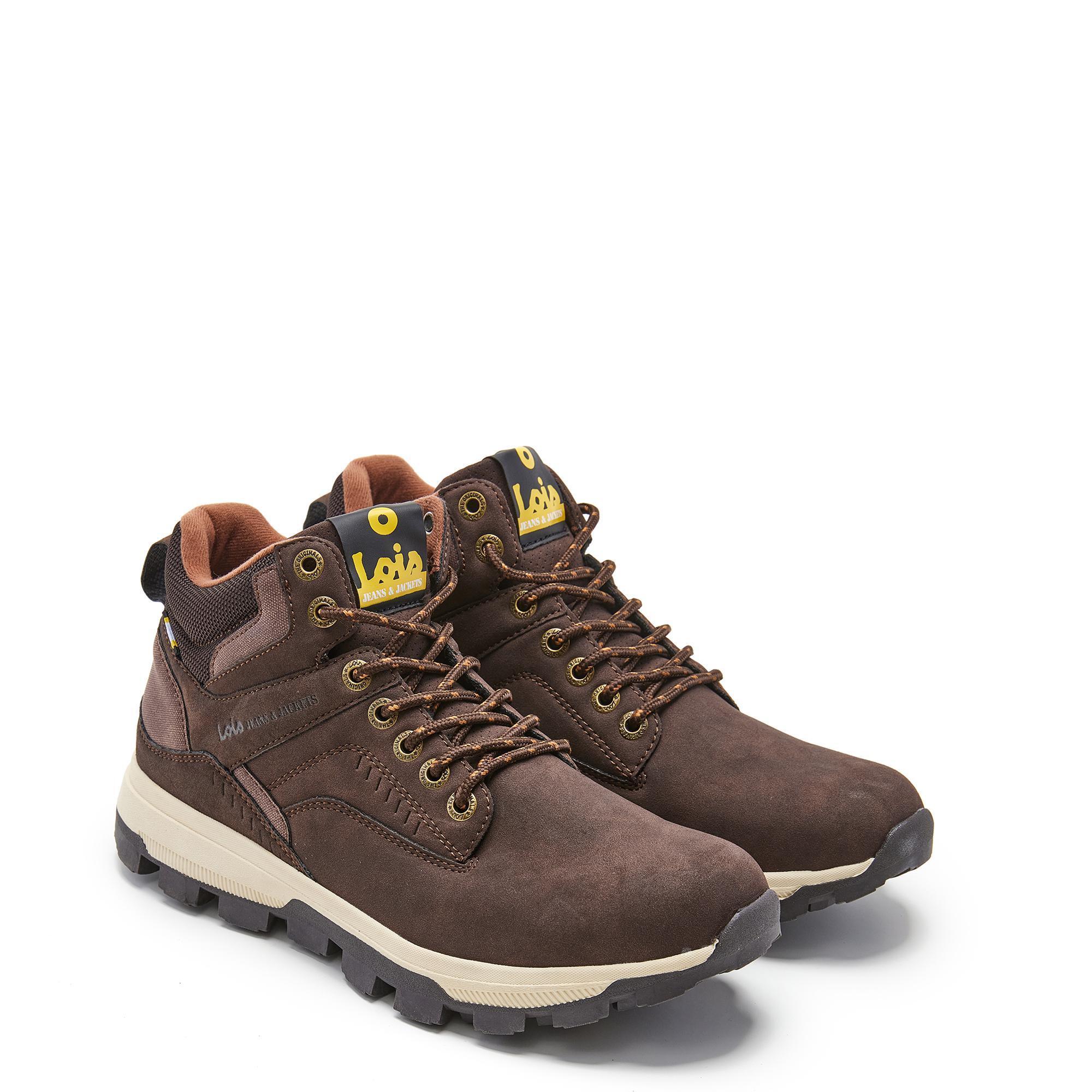 Botas Lois Hombre 64286 Marrones  con Cordones 2/5