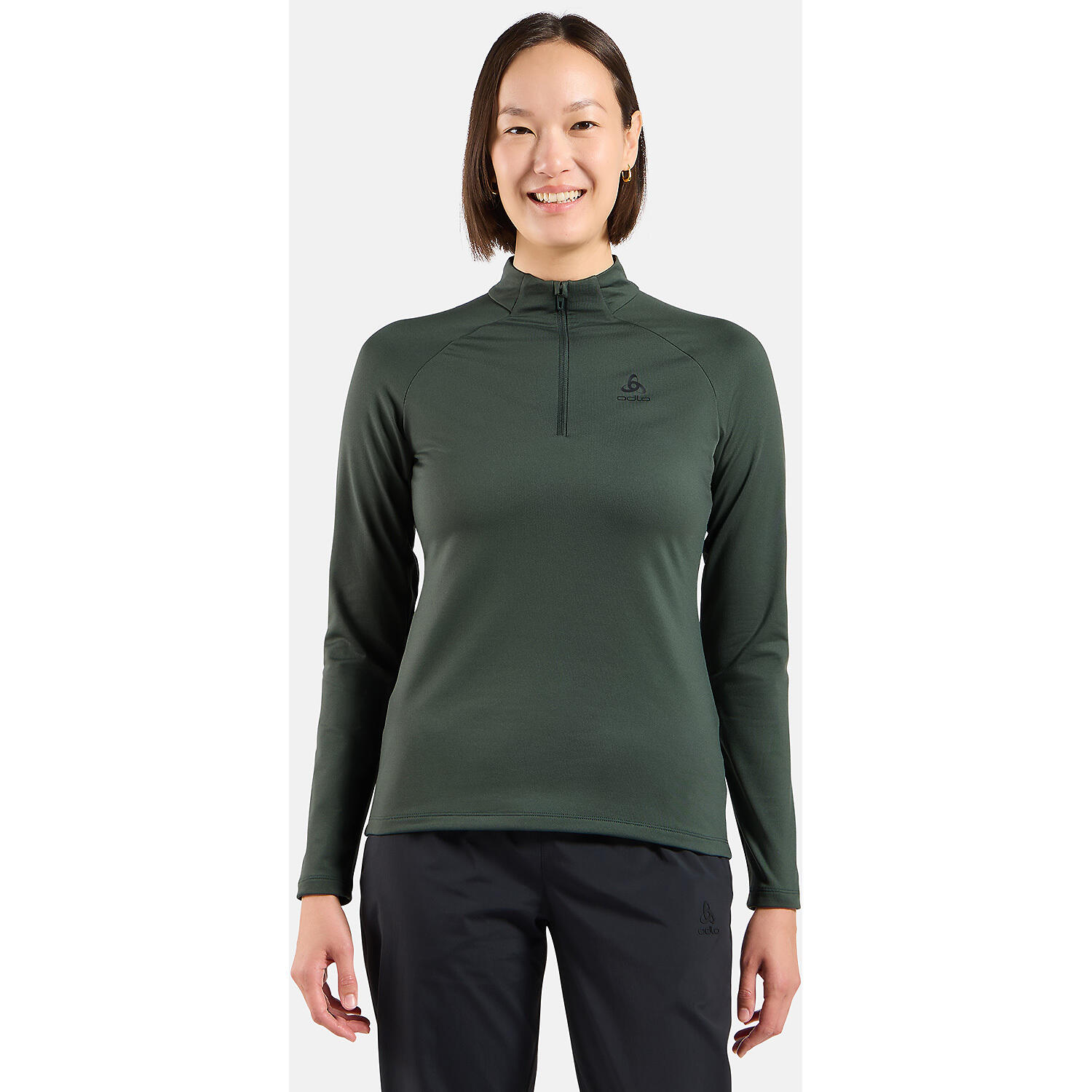 ODLO Odlo Mid layer 1/2 zip ESSENTIAL LIGHT Sporttrui MOSGROEN L 3/7
