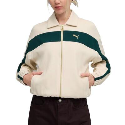 Jack puma model relaxed track jacket kleur wit