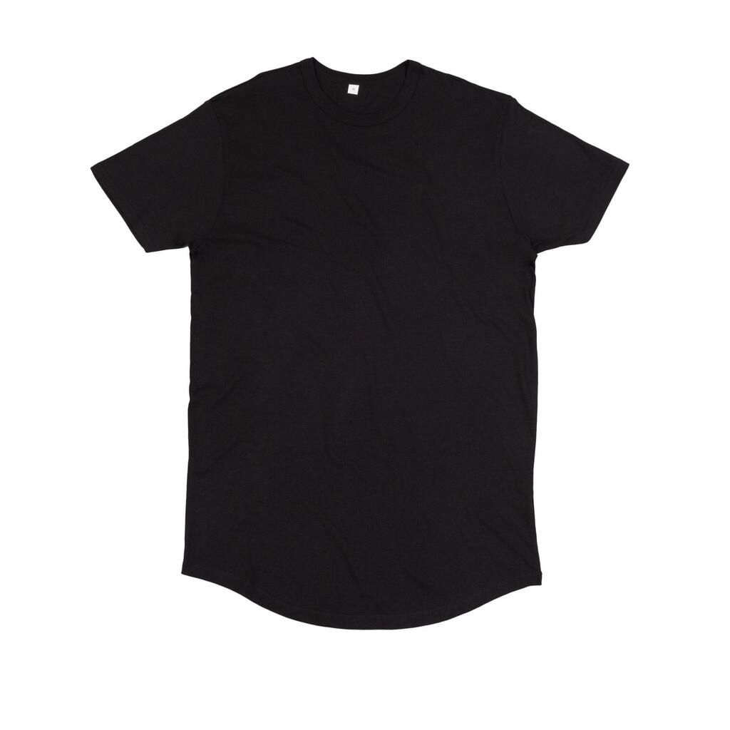 Mens Long Length TShirt (Black)