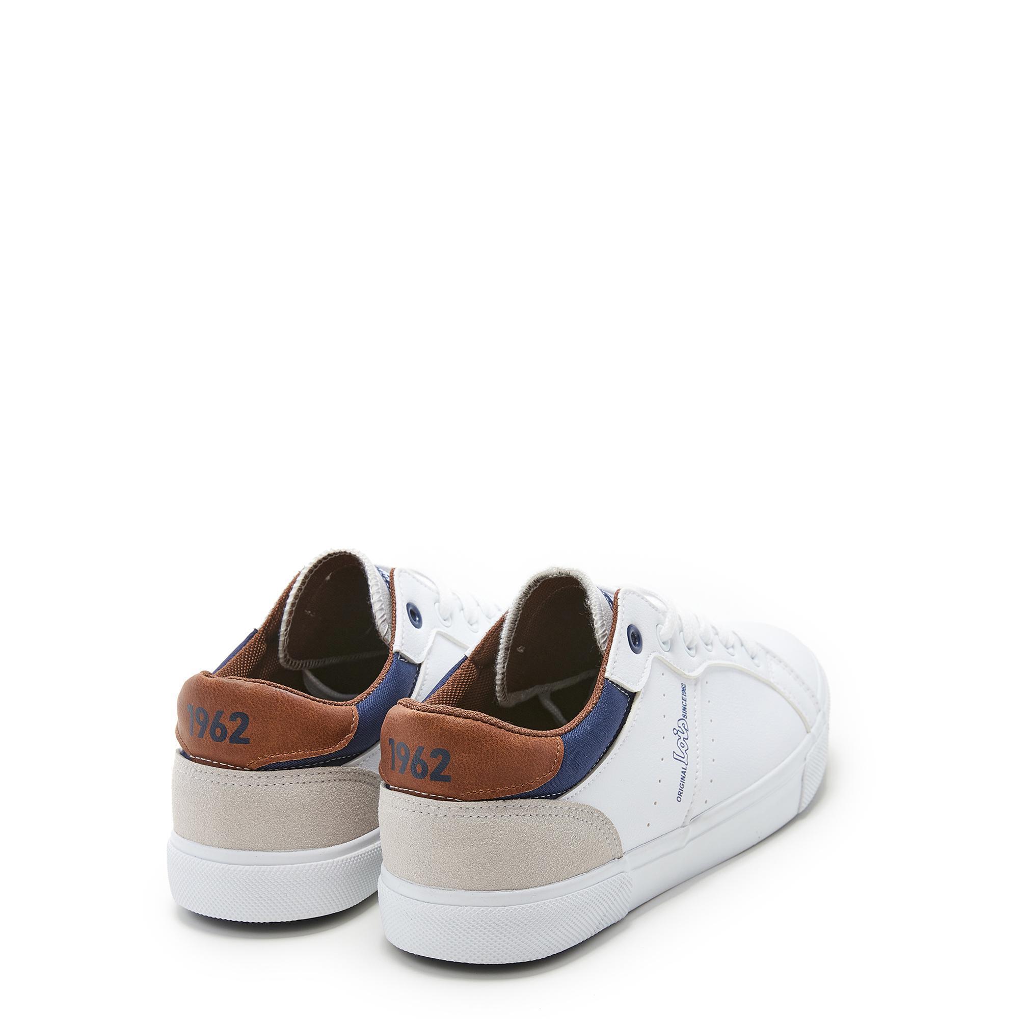 Zapatillas Lois Hombre 64311 Blancas con Cordones 3/6