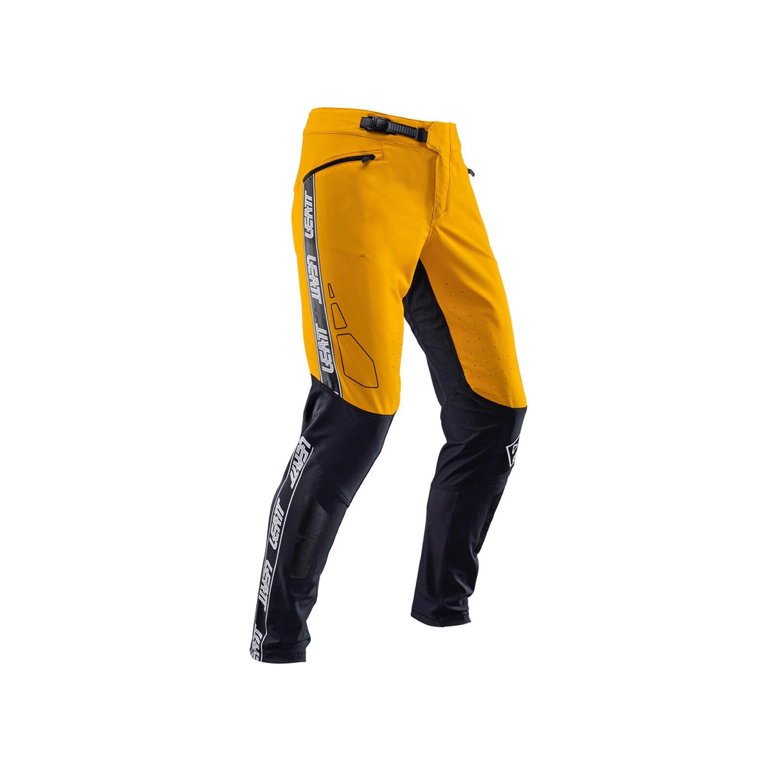 Leatt - Pantalon Vtt Gravity 4.0 Léger Et Ventilé Jaune Homme - Cuissard De Vélo - Jaune|orange - 40 M - Decathlon