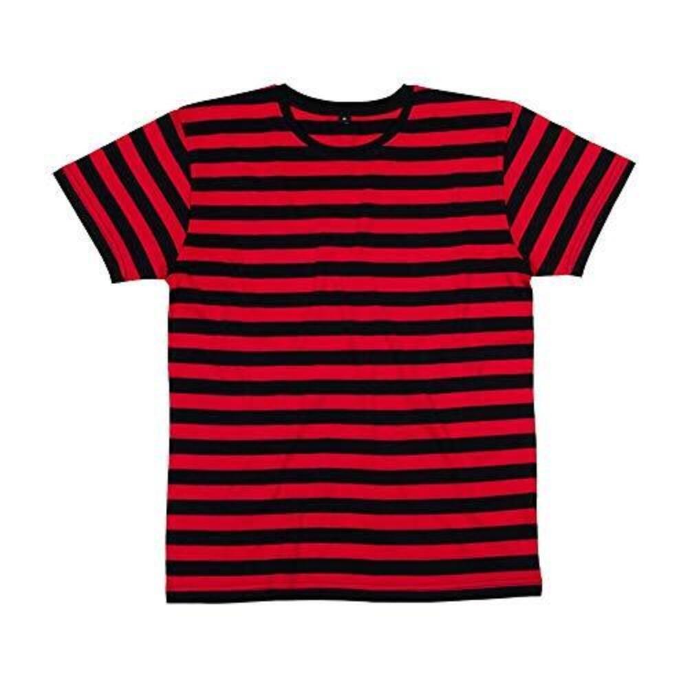 Mens Striped TShirt (Black/Red)