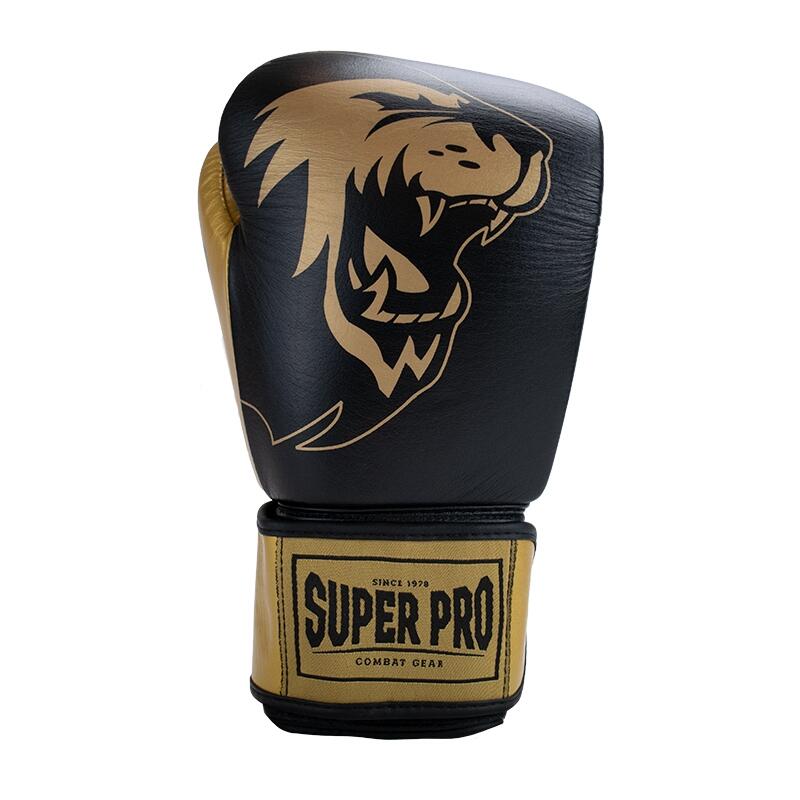 Gants de boxe pour sac de boxe - Noir/Or 3/4