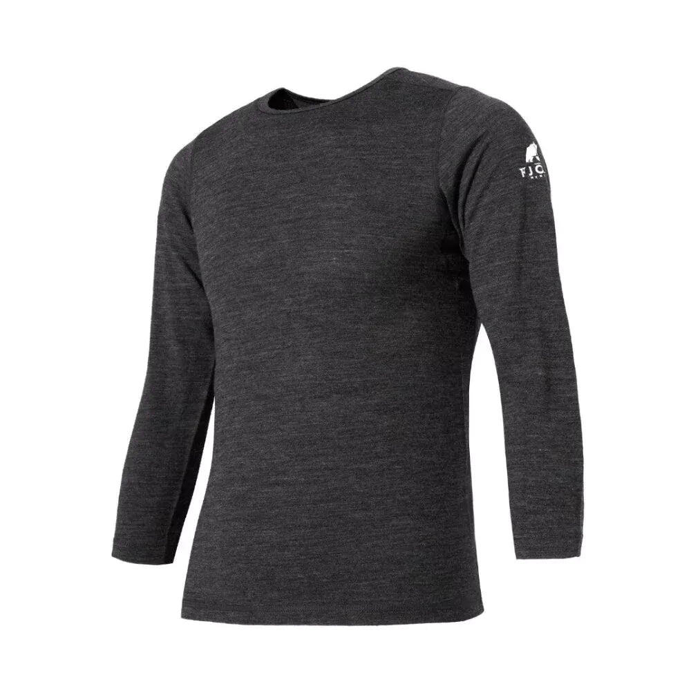 Kinder-T-Shirt aus 100 % Merinowolle mit langen Ärmeln 2/6
