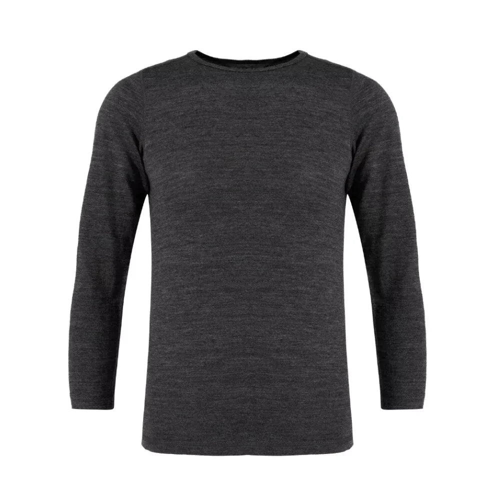 Kinder-T-Shirt aus 100 % Merinowolle mit langen Ärmeln 5/6