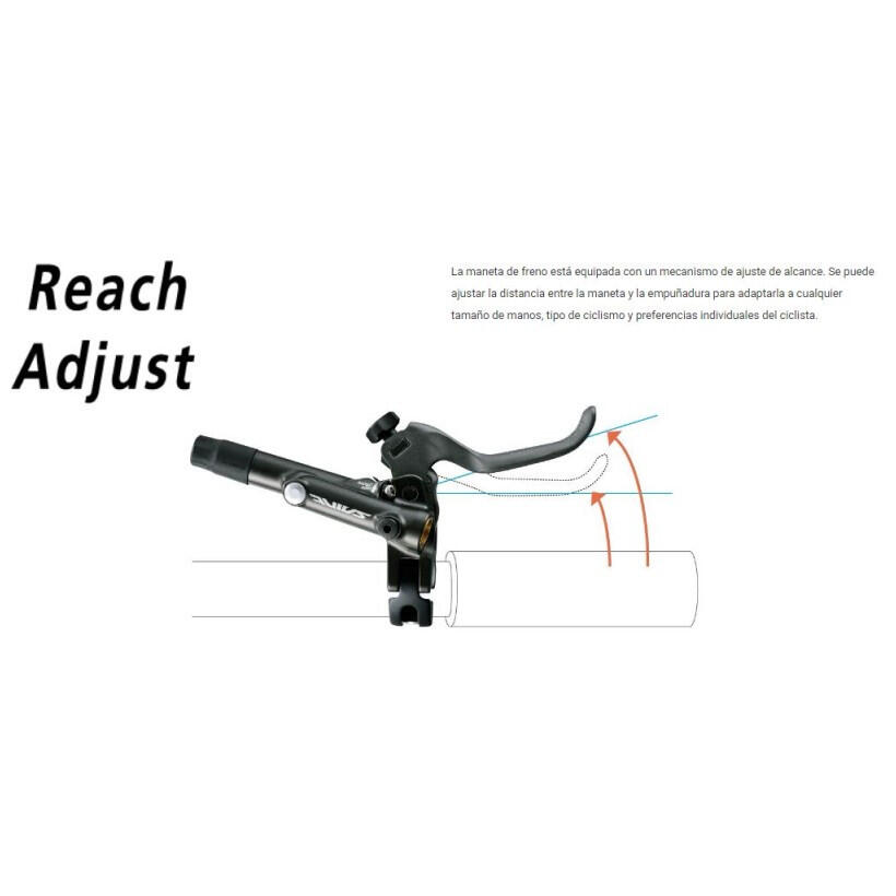 Rechter achterremhendel Shimano Fr.sh.deore Xt i-spec Ii 1000 4/4
