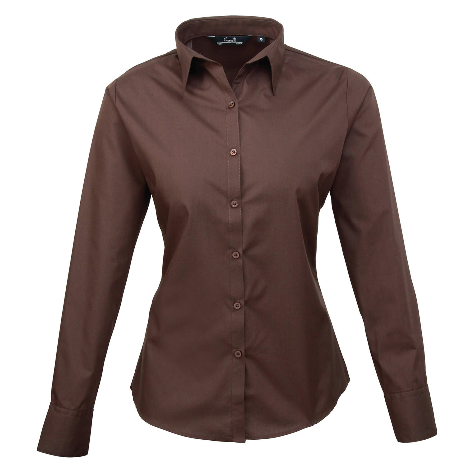 Camicetta Manica Lunga Donna Premier Marrone 2/6