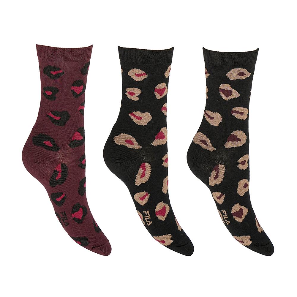 WOMAN LIFESTYLE NORMAL PLAIN SOCKS 3 PACK 2/7