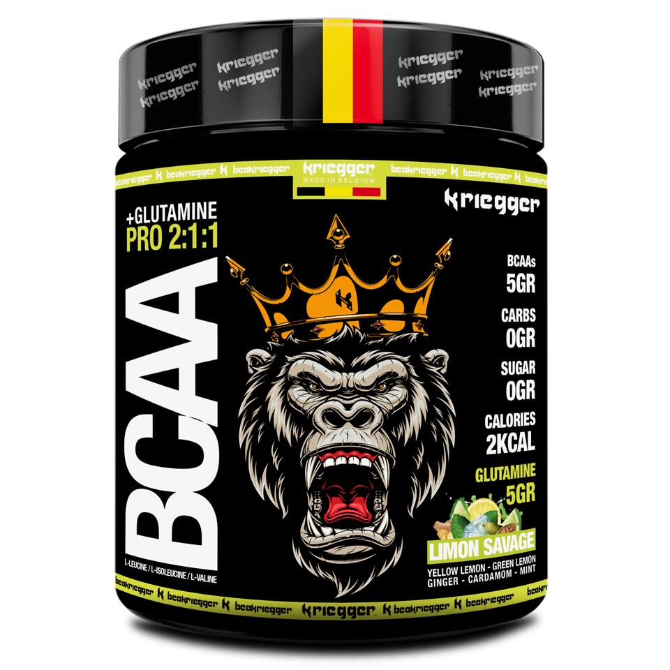 KRIEGGER SPORT NUTRITION BCAA 2:1:1+Glutamine Limon Savage