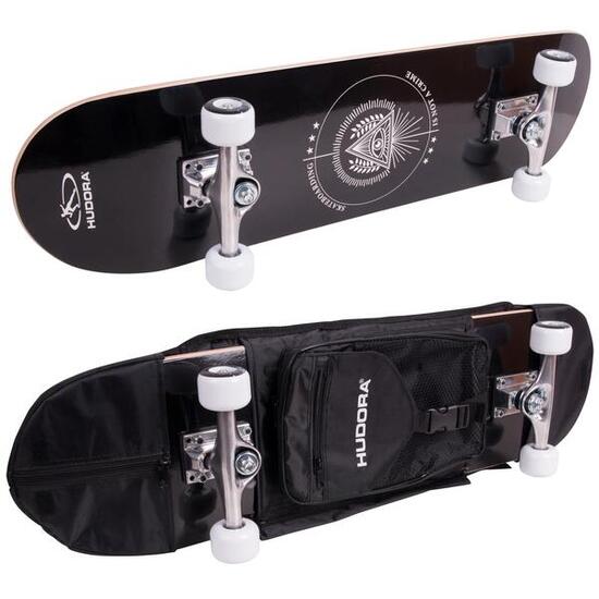 Hudora Skateboard Columbia Heights, ABEC 3 mit Rucksack