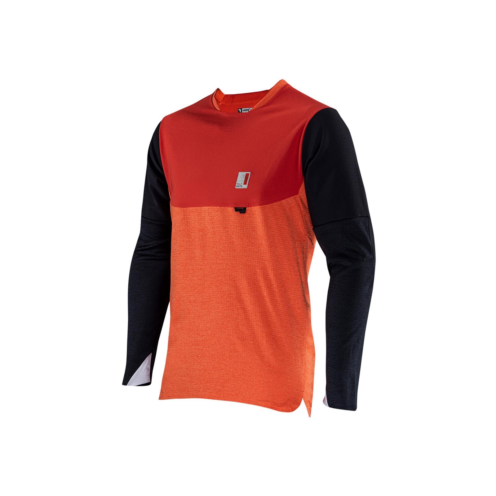 Leatt - Maillot Vtt Allmountain 5.0 Avec Coudes Renforcés Brush Guard Red Homme - Maillot Manches Longues - Rouge - Decathlon
