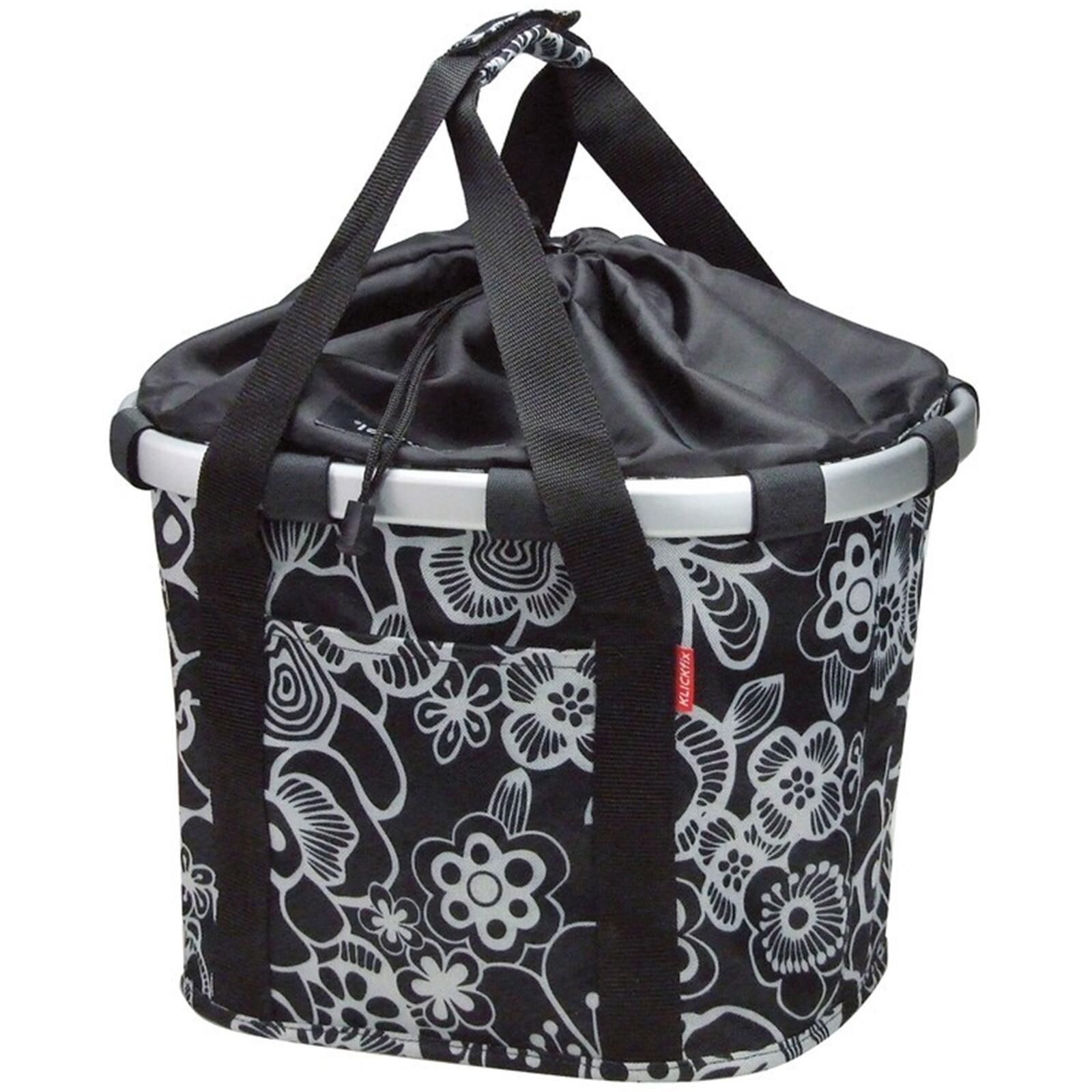 Корзина-сумка велосипедная передняя Klickfix Bike Basket fleur
