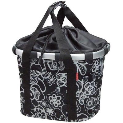Klickfix City-Tasche Bikebasket 35x28x26cm, fleur schwarz, Reisenthel