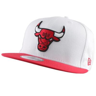New Era Snapback Cap 9FIFTY Chicago Bulls TEAM, Weiß Rot