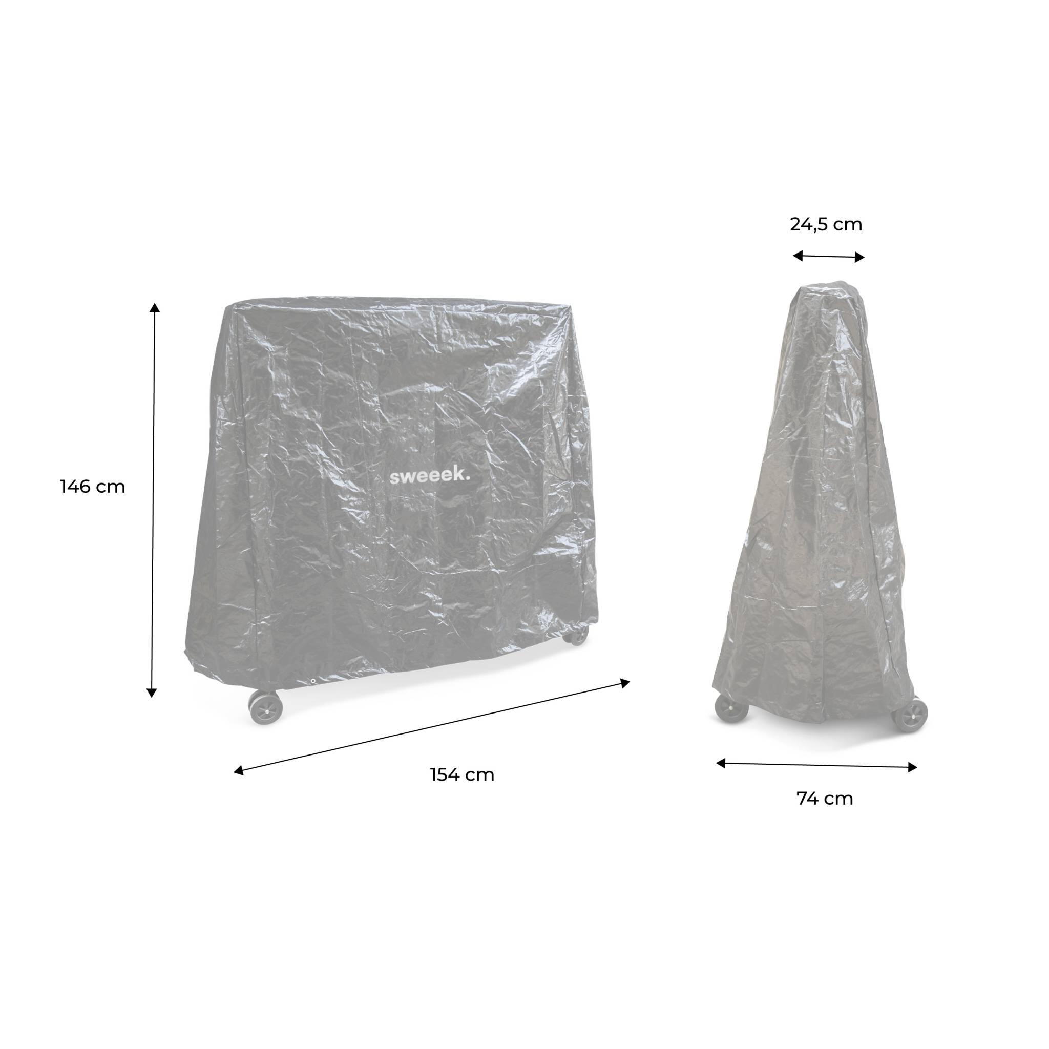 Housse en PVC noire pour table de ping pong  | sweeek 4/4