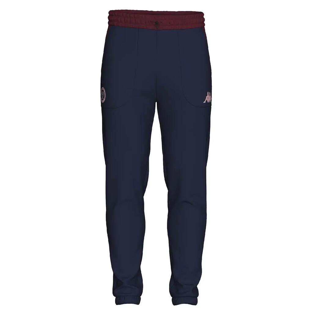 Union Bordeaux Bègles Kappa Messo Kids' Jogging Pants - Navy Blue and Burgundy