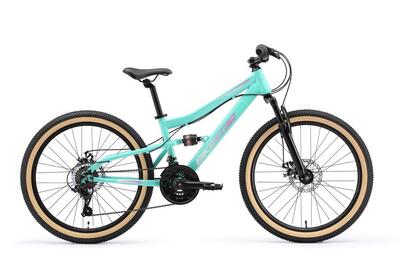 MTB 24" Kinderrad 9 Jahre, vollgefedert, 21 Gang, Scheibenbremse