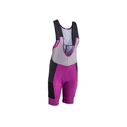 MTB-fietsbroek Endurance 5.0 met 4-laags vulling voor dames Paars