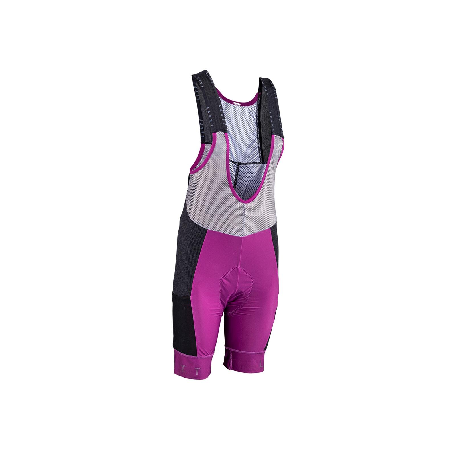Leatt - Cuissard À Bretelles Femme Leatt Endurance 5.0 Violet - Short De Vélo - Gris|rose|violet - 36 Xs - Decathlon