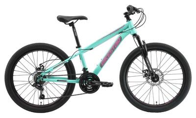 Mtb 24" kinderfiets 9 jaar, hardtail, 21 versnellingen, schijfremmen
