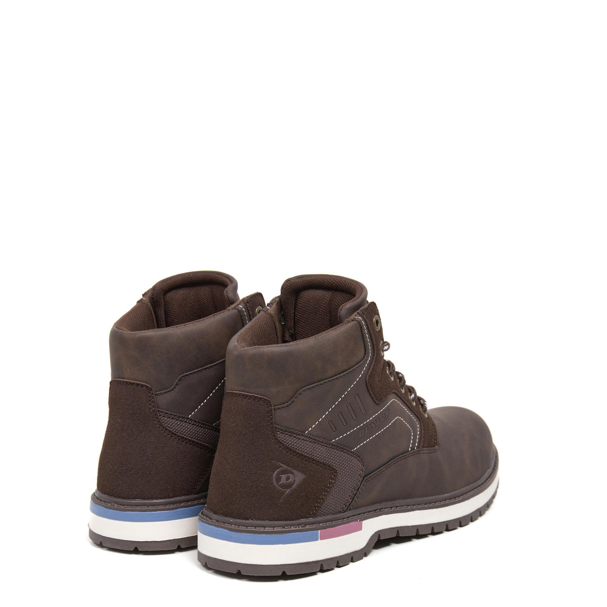 Botines Dunlop Hombre 36085 Marrones con Cordones 3/5