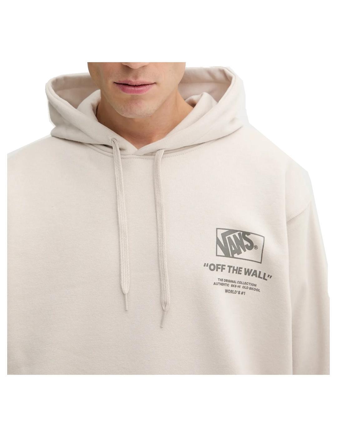 Sudadera Gris Vans Stockpile Taupe Mist Original y Resistente 4/5
