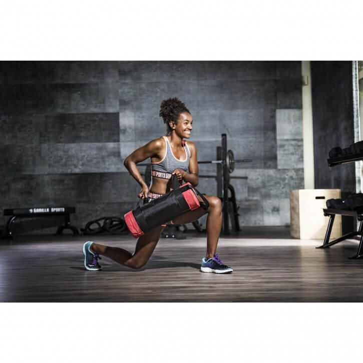Fitness bag noir/rouge - Sac lesté de 5 KG 7/7