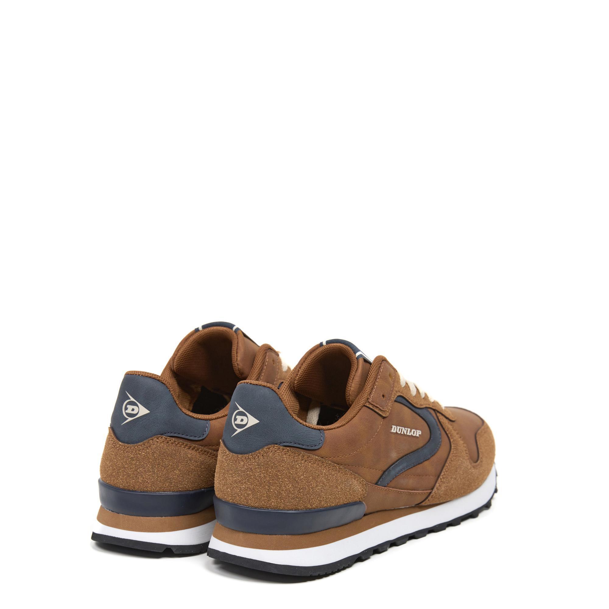 Zapatillas Dunlop Hombre 36077 Marrones con Cordones 3/5
