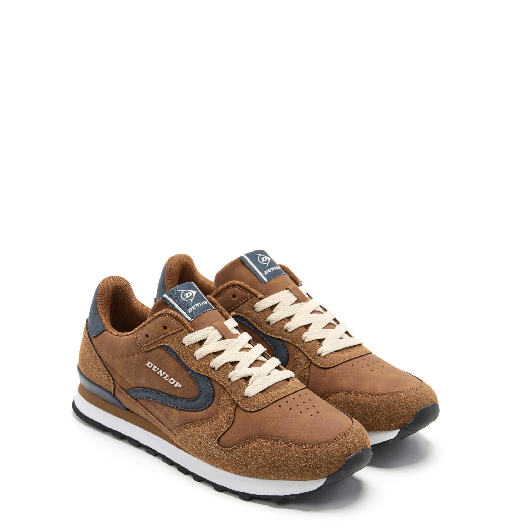 Zapatillas Dunlop Hombre 36077 Marrones con Cordones 2/5