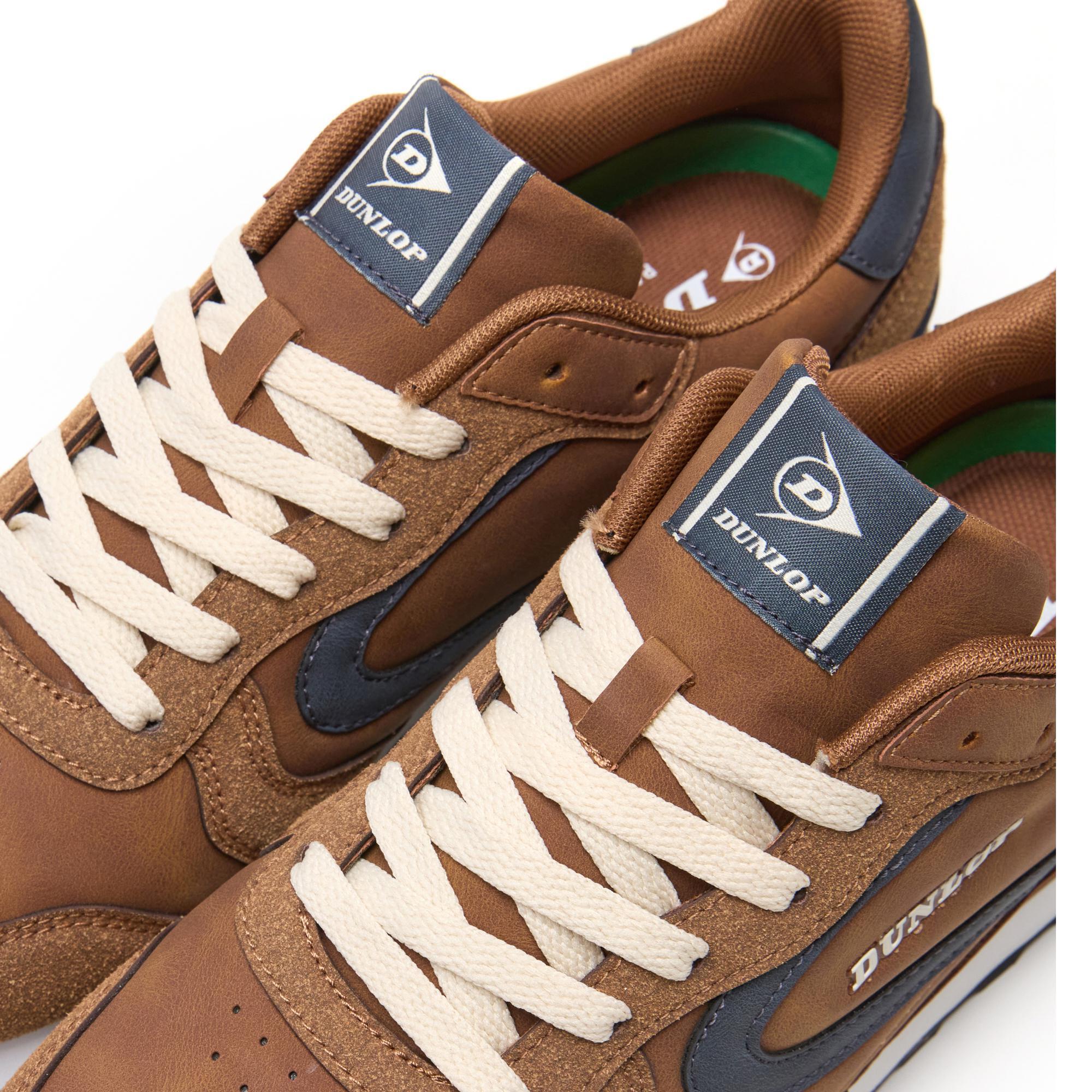 Zapatillas Dunlop Hombre 36077 Marrones con Cordones 5/5