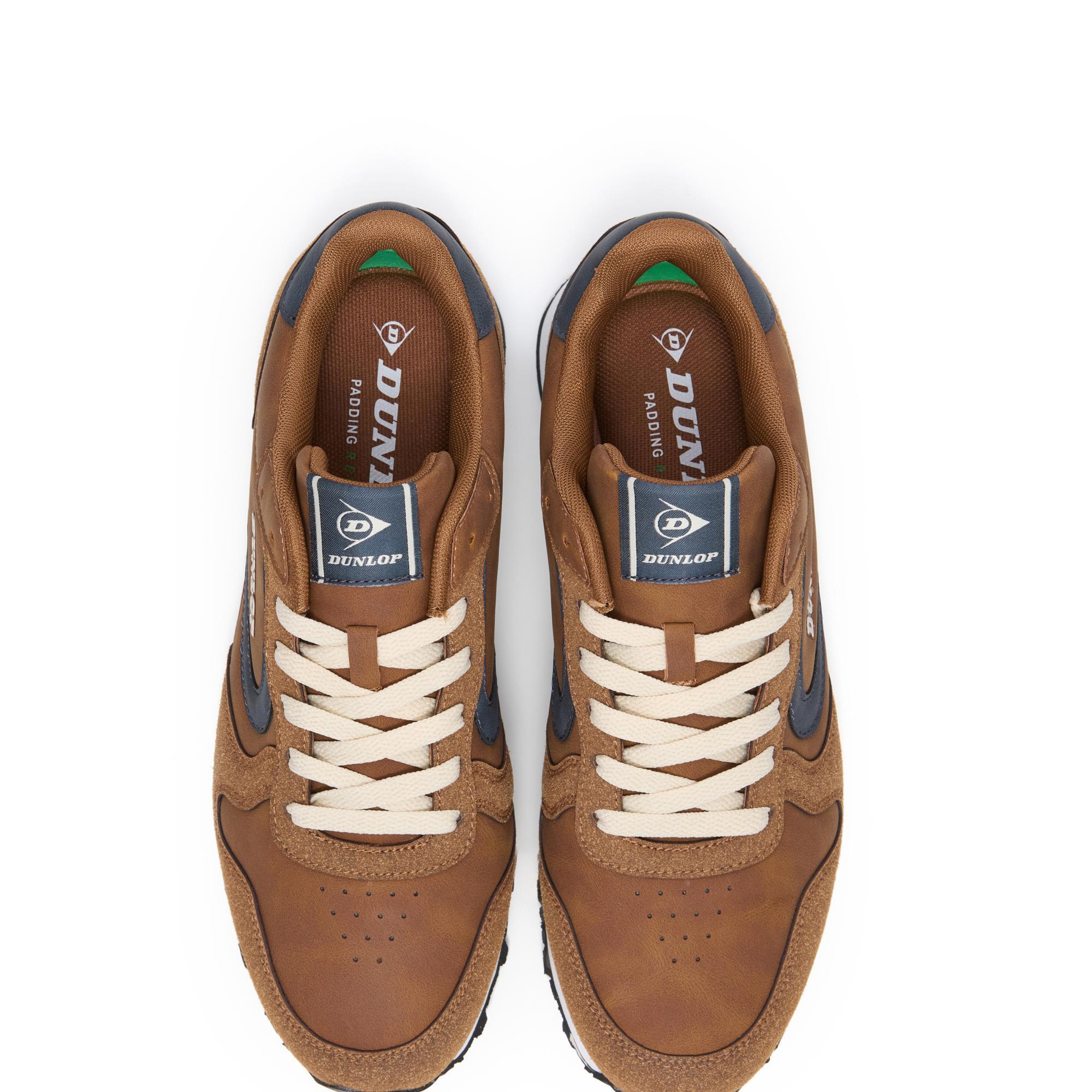 Zapatillas Dunlop Hombre 36077 Marrones con Cordones 4/5