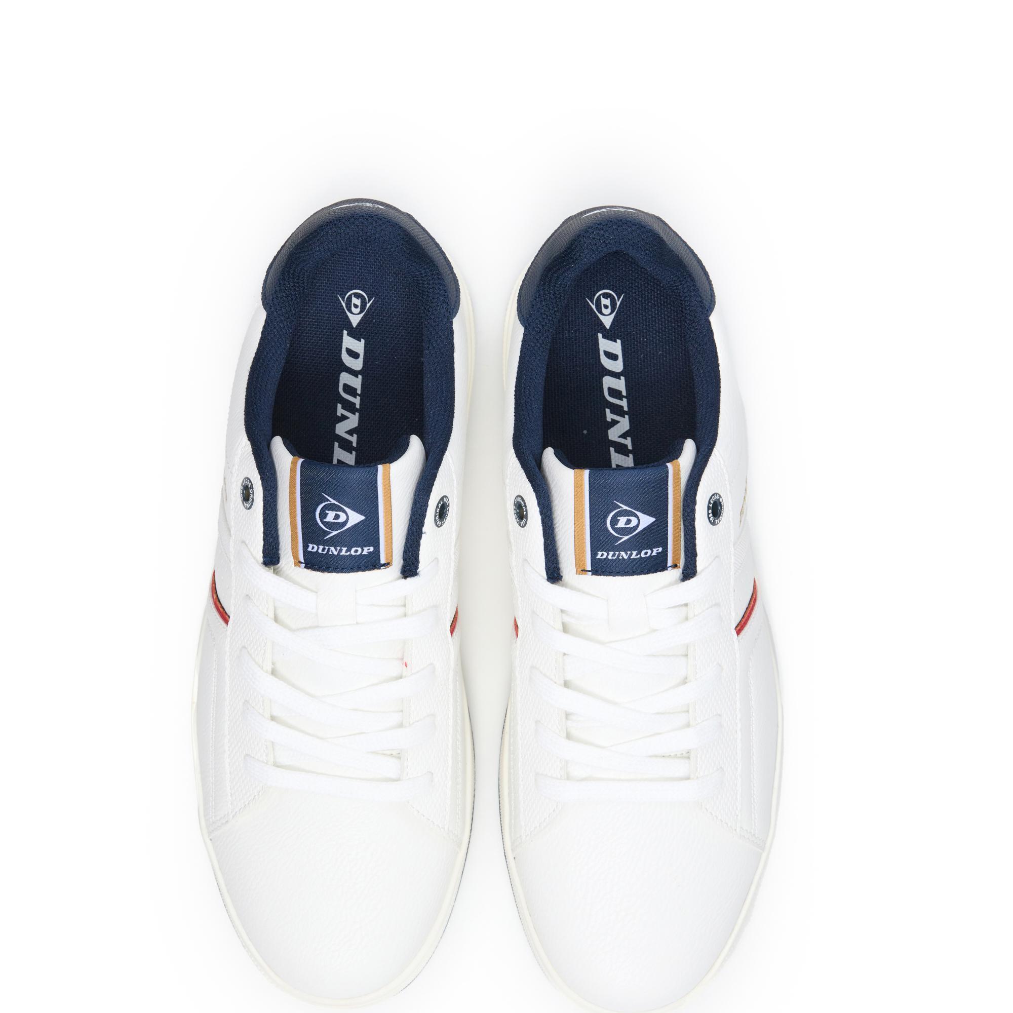 Zapatillas Dunlop Hombre 36073 Blancas con Cordones 4/5