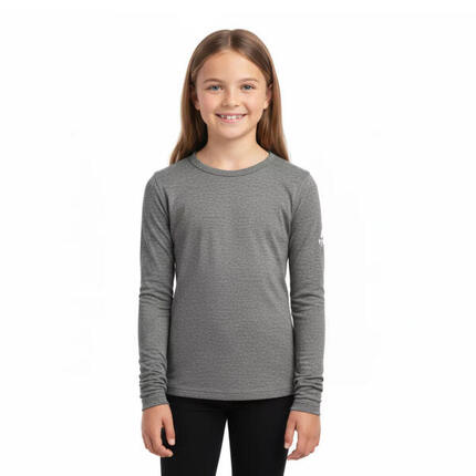 Kinder-T-Shirt aus 100 % Merinowolle mit langen Ärmeln