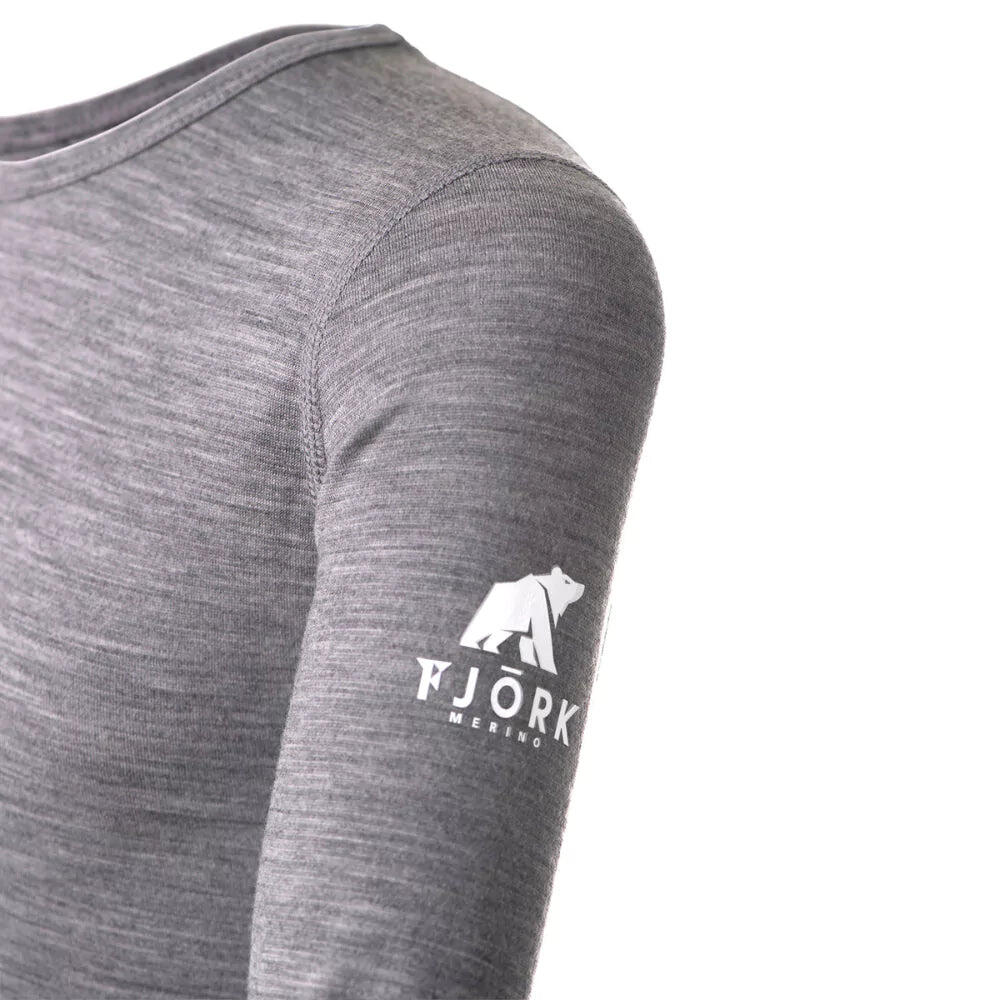 Kinder-T-Shirt aus 100 % Merinowolle mit langen Ärmeln 4/7